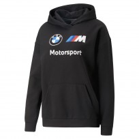 Bluza z kapturem BMW M Motorsport Essentials Logo, czarna, damska S 80142864297