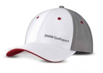 Czapka BMW Golfsport biało-szaro-czerwona 80162460953