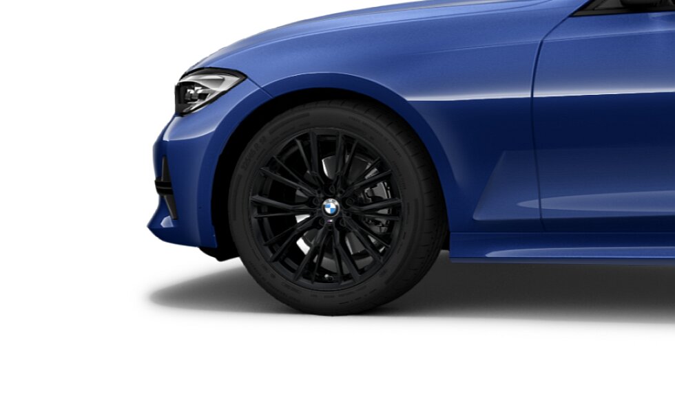 Koła kompletne zimowe 36112462647 BMW serii 3 G20 17" aluminiowe obręcze Double-spoke 796M, czarny mat. Cena dotyczy 1 szt. #1