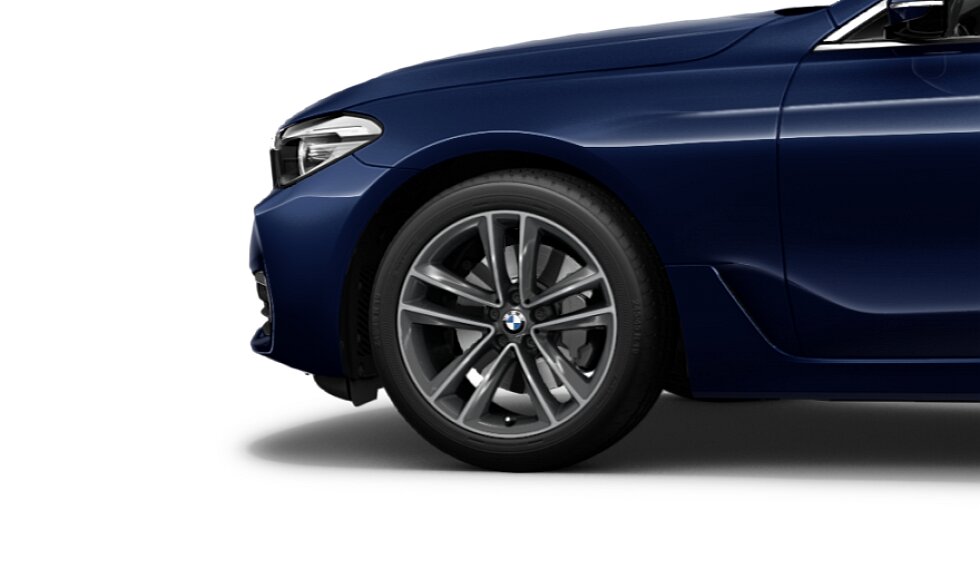 Koła kompletne zimowe 36112414753 BMW serii 6 G32 19" aluminiowe obręcze Double-spoke 630, Ferric Grey. Cena dotyczy 1 szt. #1