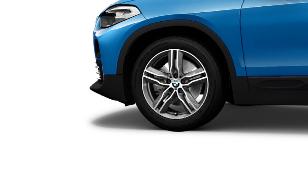 Koła kompletne zimowe 36110003043 BMW X2 F39 18" aluminiowe obręcze M Double-spoke 570 M, Bicolour, Ferric Grey/polerowane. Cena dotyczy 1 szt. #1
