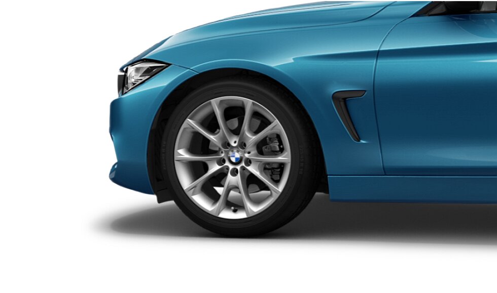 Koła kompletne letnie 36112287887 BMW serii 4 F32 18" aluminiowe obręcze V-spoke 398. Cena dotyczy 1 szt. #1