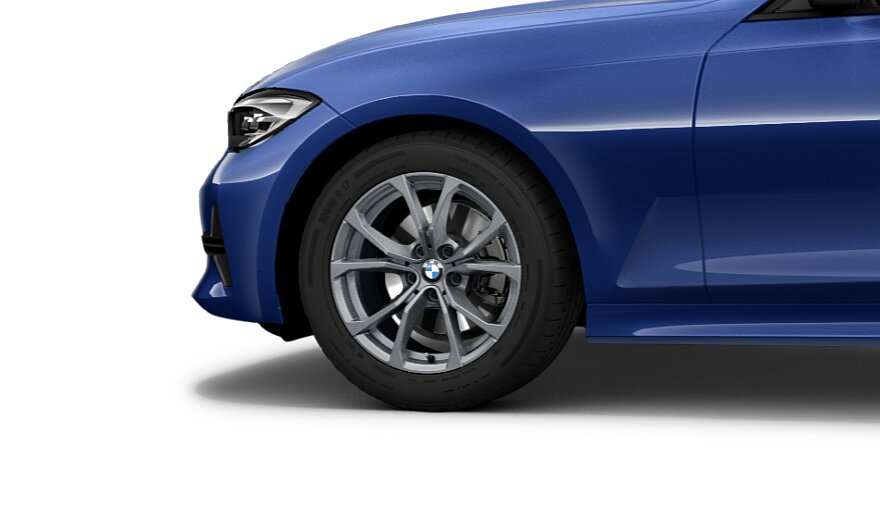 Koła kompletne zimowe 36112462643 BMW serii 3 G20 17" aluminiowe obręcze V-spoke 776, Ferric Grey. Cena dotyczy 1 szt. #1