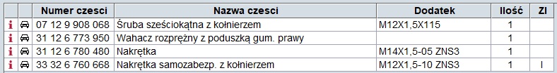 Zestaw naprawczy: wahacz przód/ krzyżulec [1] E70, E71, E72 31122413482 #2