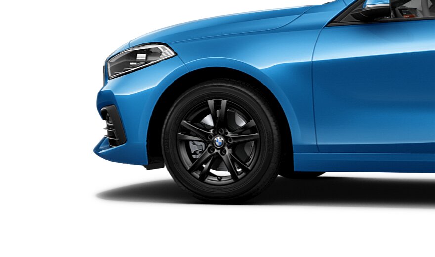 Koła kompletne zimowe 36112471495 BMW serii 1 F40 16" aluminiowe obręcze Double-spoke 473 Jet Black. Cena dotyczy 1 szt. #1