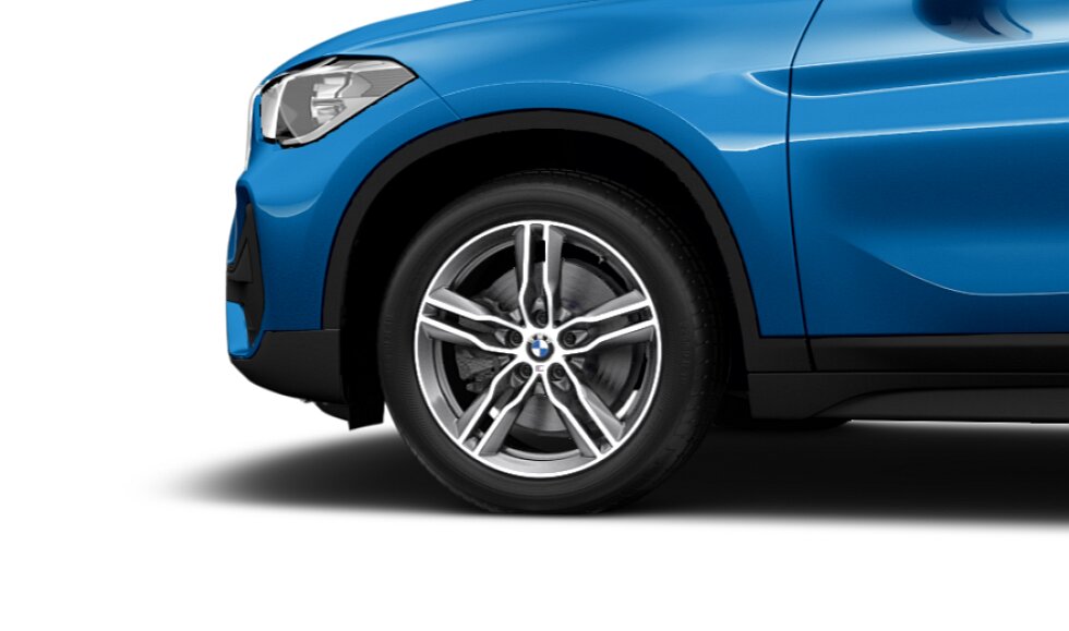 Koła kompletne zimowe 36110003043 BMW X1 F48 18" aluminiowe obręcze M Double-spoke 570 M, Bicolour, Ferric Grey/polerowane. Cena dotyczy 1 szt. #1